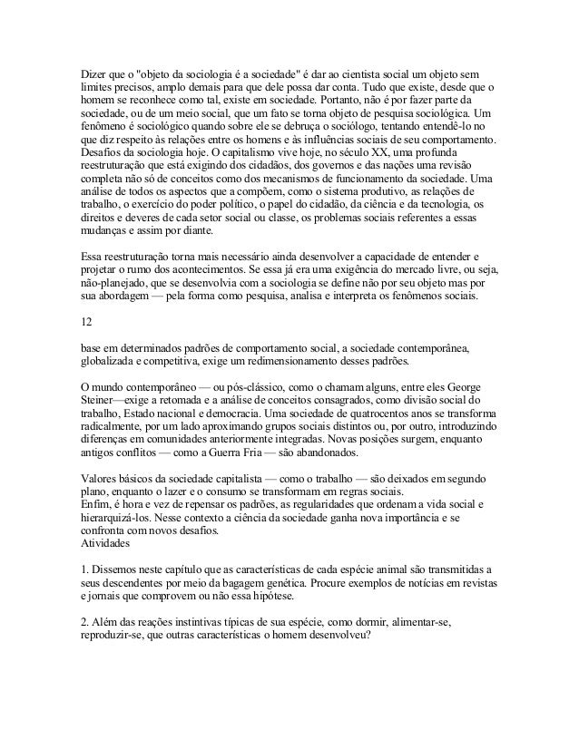 Sociologia Introducao A Ciencia Da Sociedade Cristina Costa Pdf